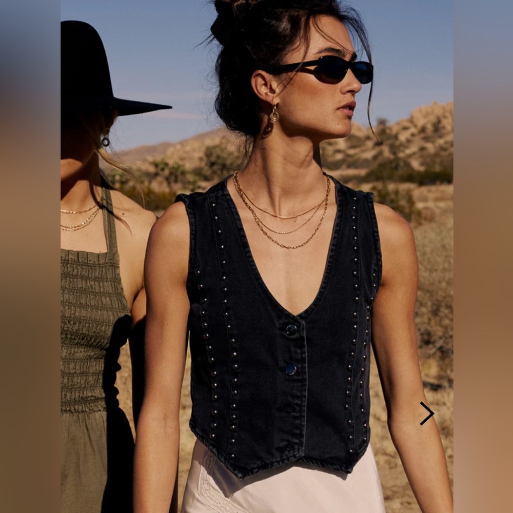 Stoosh Black Studded Women's Blouse